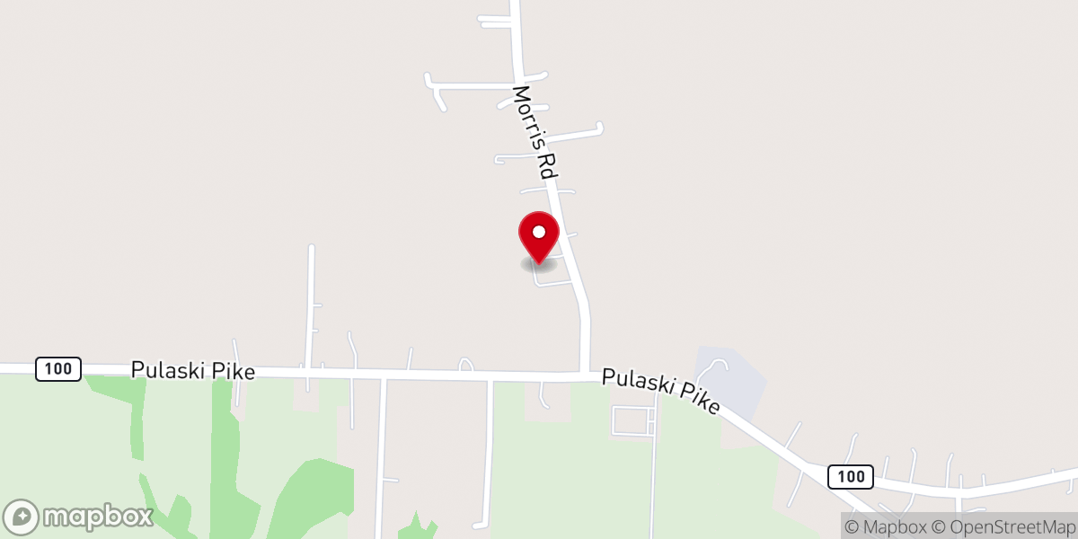 Map showing location of Toney Free Holiness Church