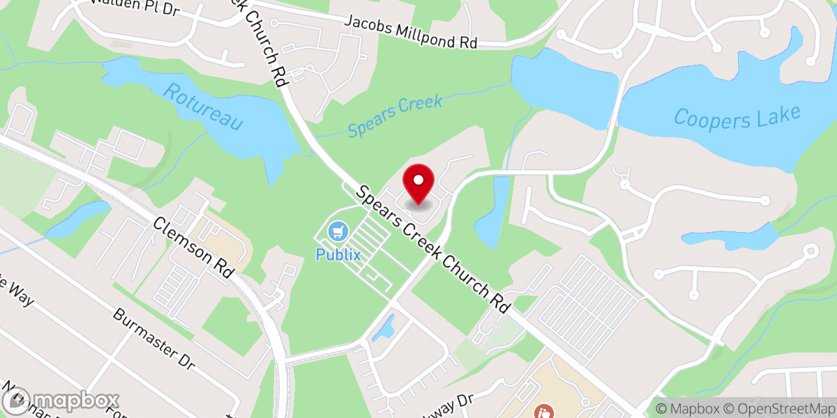 Map showing location of The Blake at Woodcreek Farms
