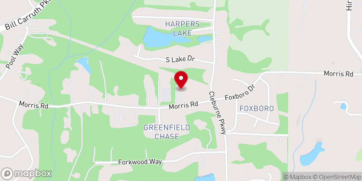 Map showing location of Westside Christian Church