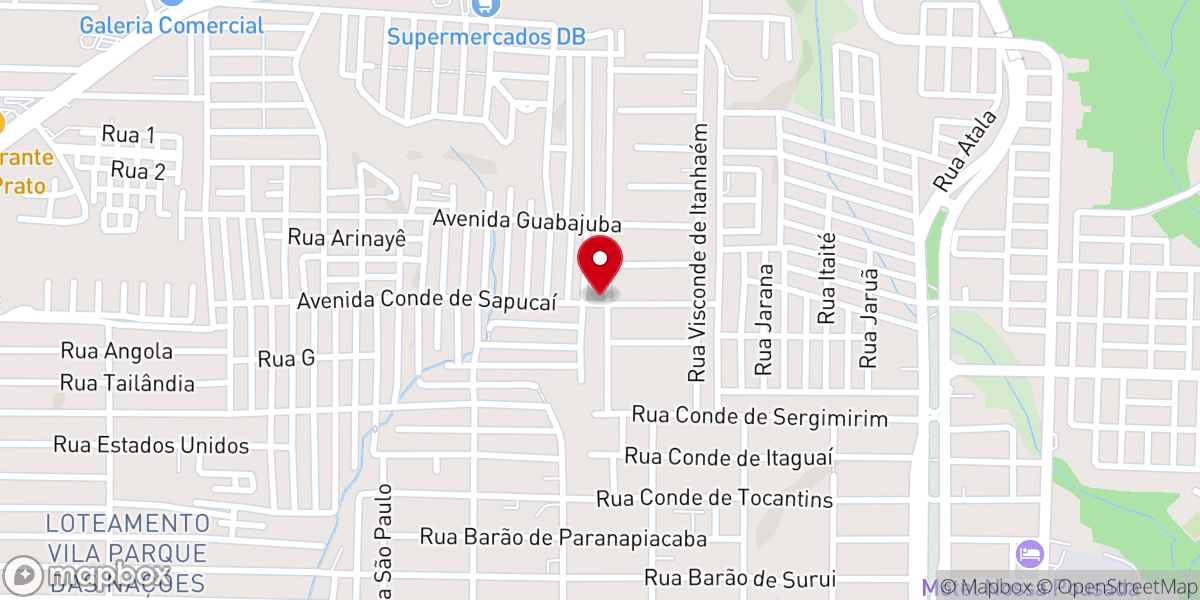 Map showing location of IEADAM | 437ª Casa de Oração | Área 75