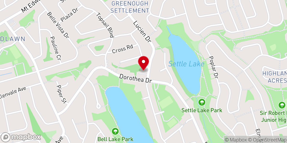 Map showing location of Iona Presbyterian Church