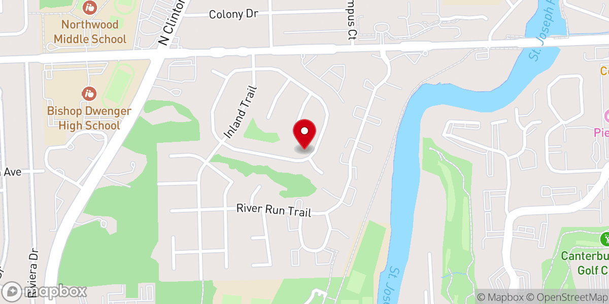 Map showing location of Grace Baptist Church