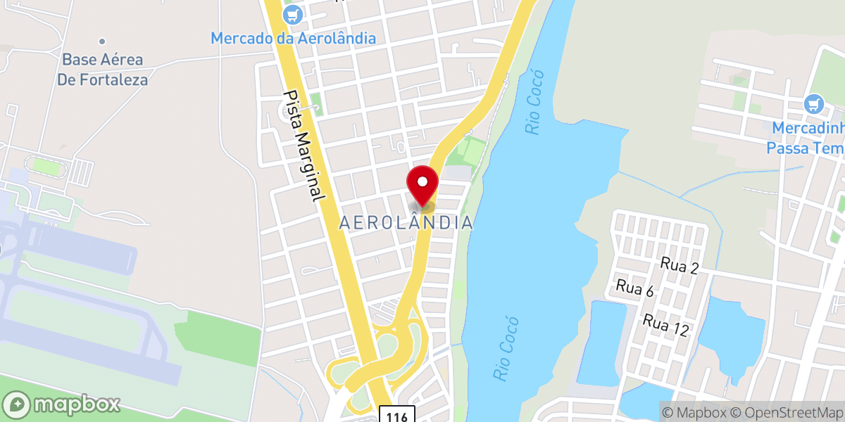 Map showing location of Assembleia de Deus Montese
