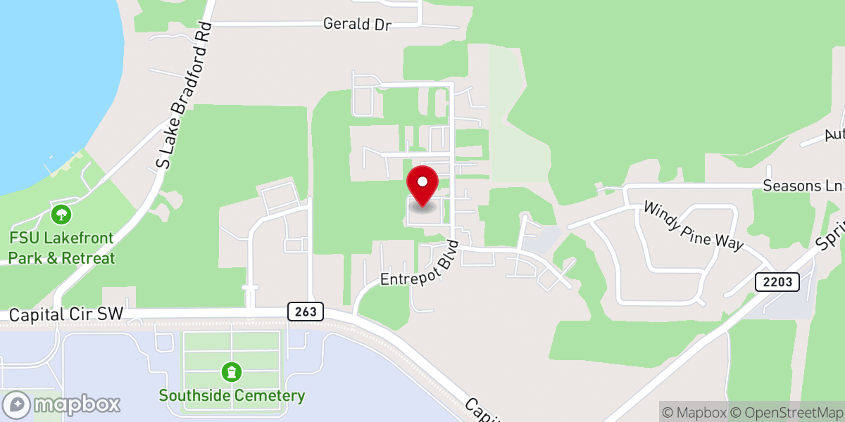 Map showing location of Tri-county Ministries Inc