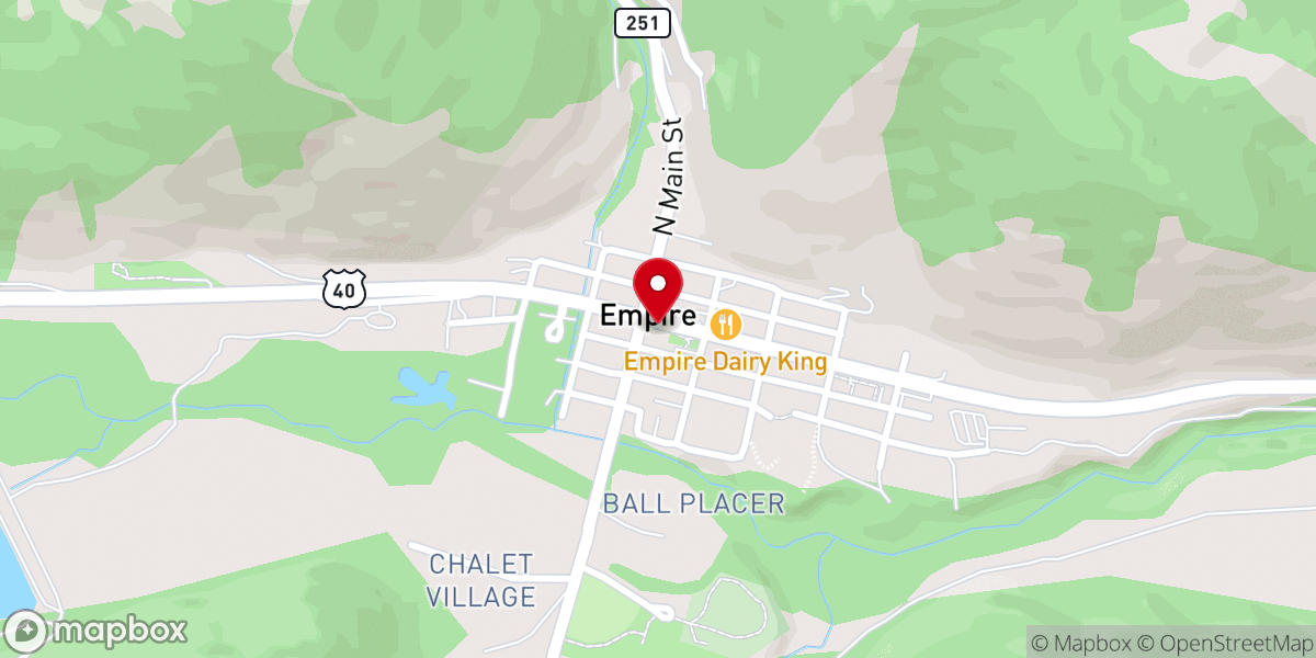 Map showing location of Empire Town Government