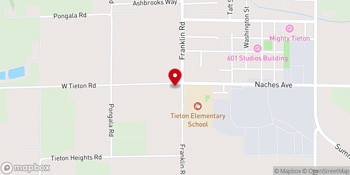 Map showing location of Epic Tieton Church
