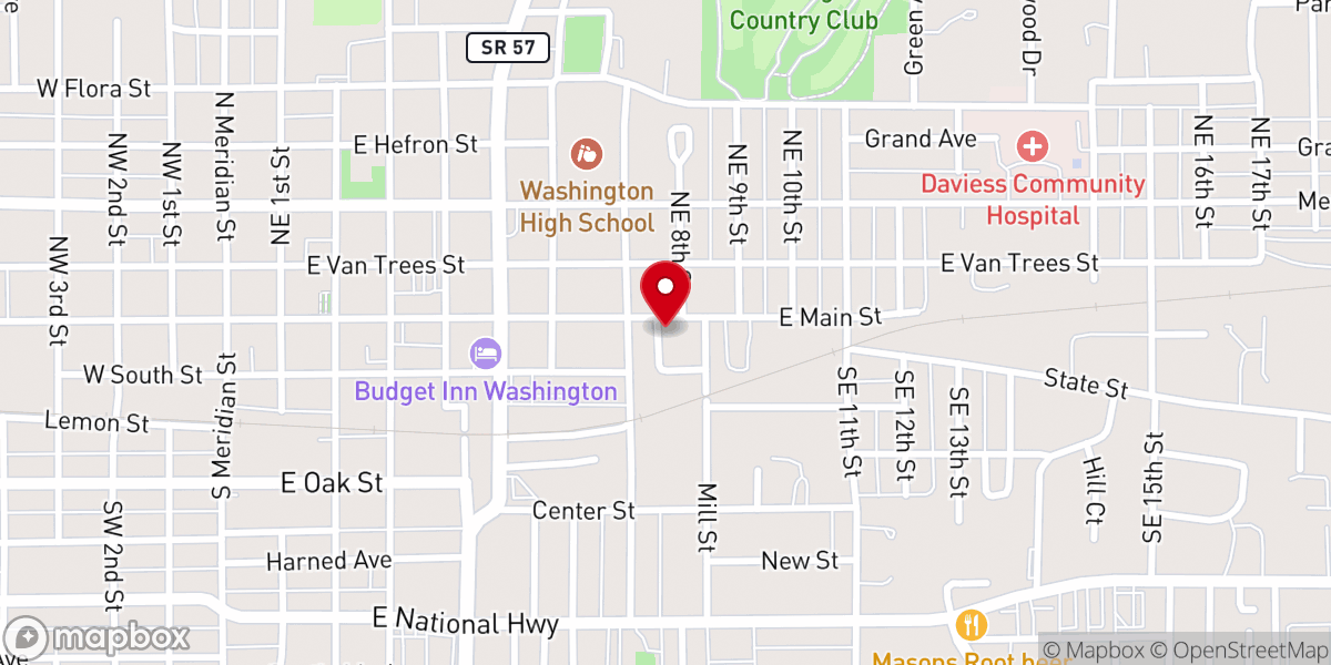 Map showing location of Power House