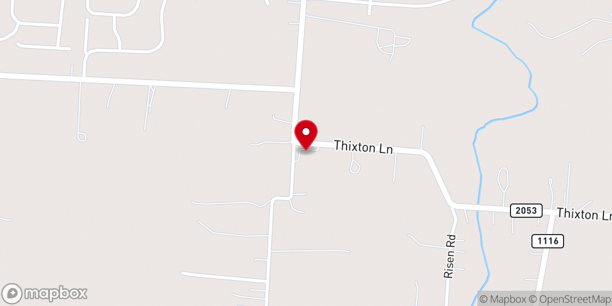 Map showing location of Thixton Lane Church