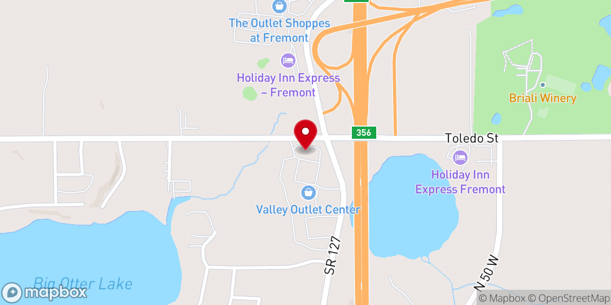 Map showing location of The Living Room Life Center Church