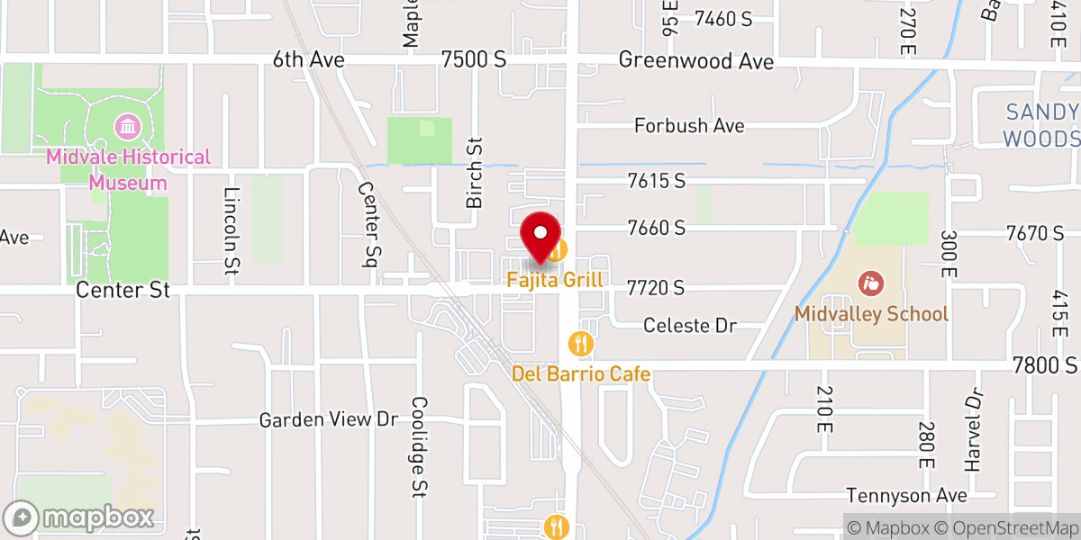 Map showing location of CAF-CHURCH