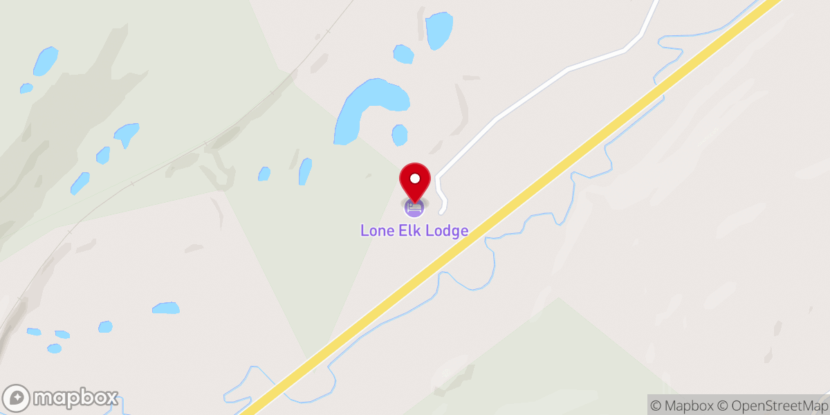 Map showing location of Lone Elk Lodge