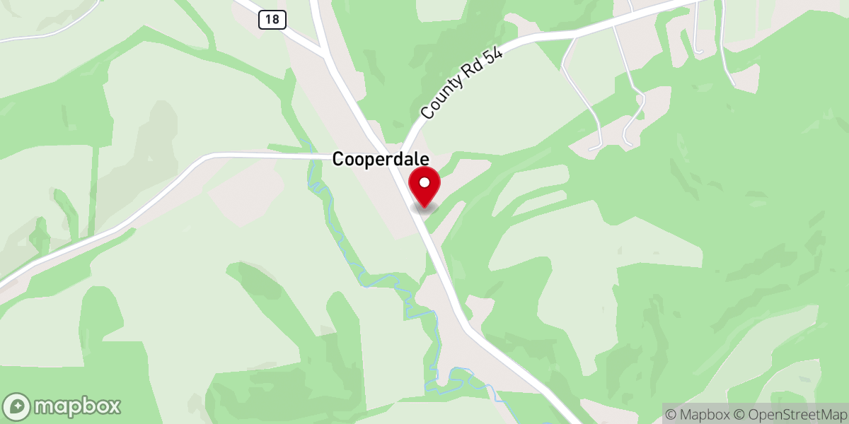 Map showing location of Cooperdale Church of The Nazarene