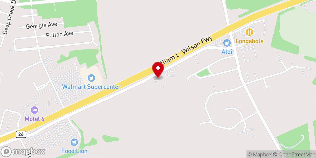Map showing location of Tri State Baptist Church