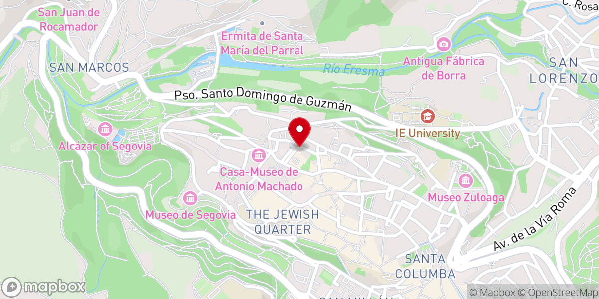 Map showing location of Casa Familiar Nuestra Señora de la Encarnación
