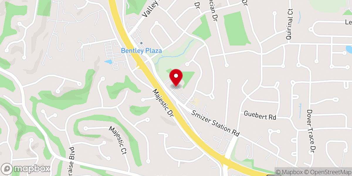 Map showing location of Calvary Fellowship Church