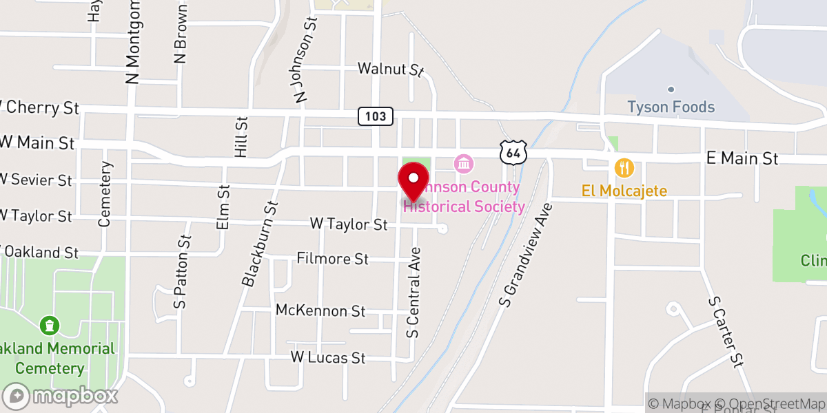 Map showing location of First United Methodist Church