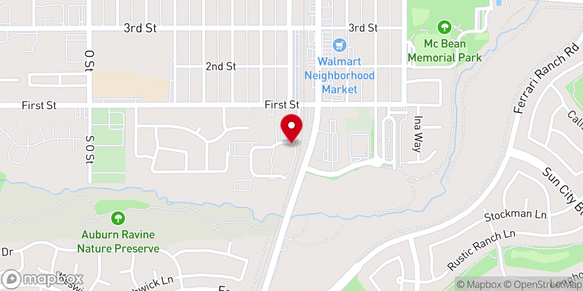 Map showing location of The Salt Mine Thrift Store