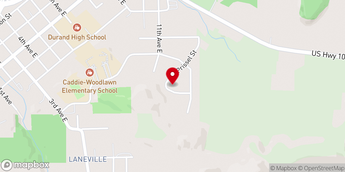 Map showing location of Faith Lutheran Church -- ELCA