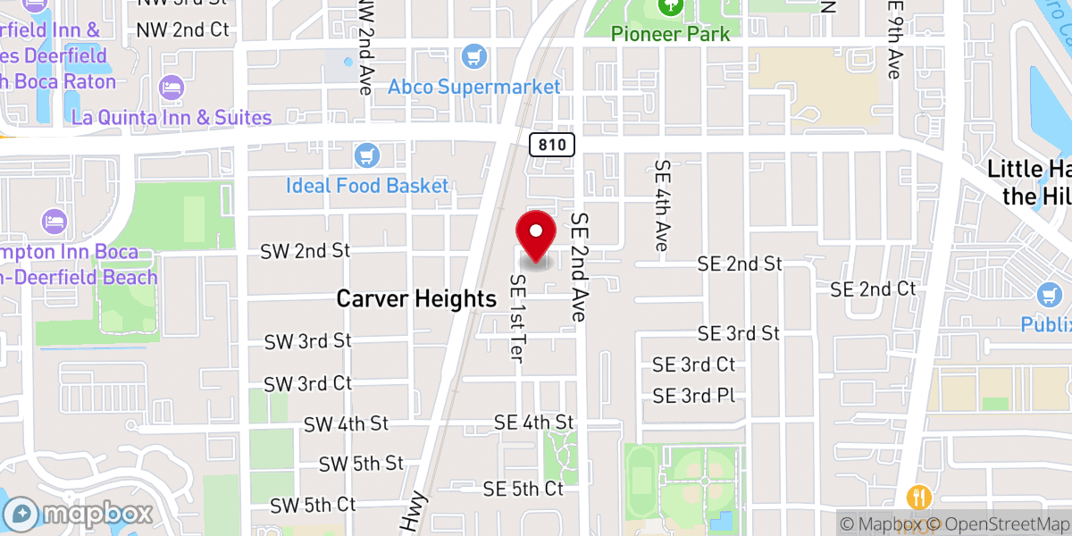 Map showing location of Deerfield Church-God-Prophecy
