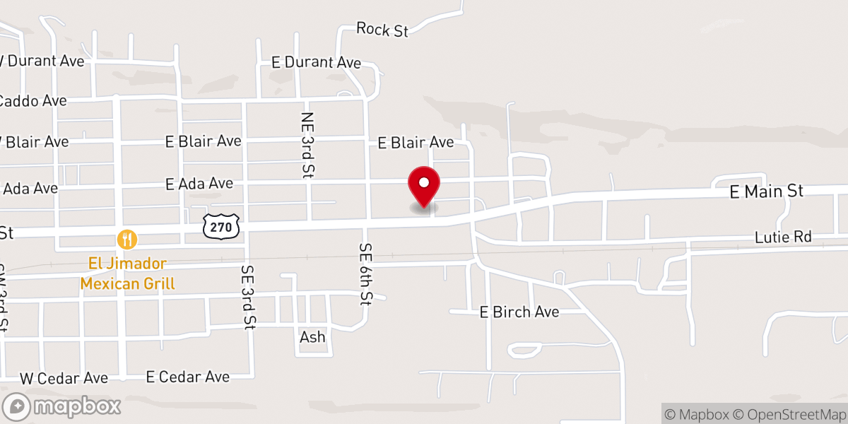 Map showing location of The She Shed Bistro