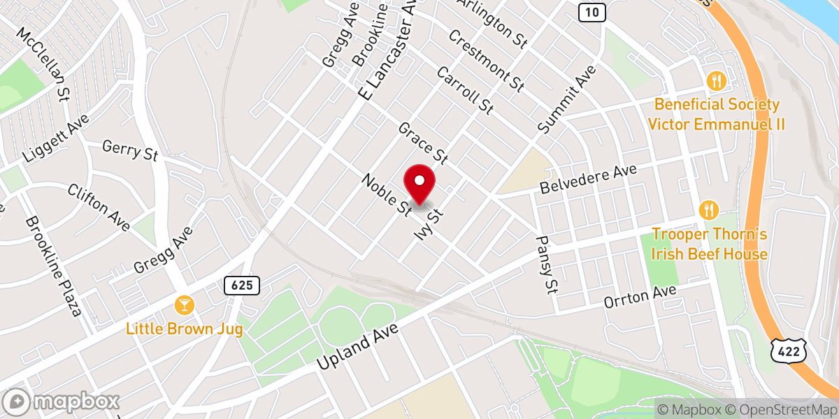 Map showing location of Calvary Community Center Inc