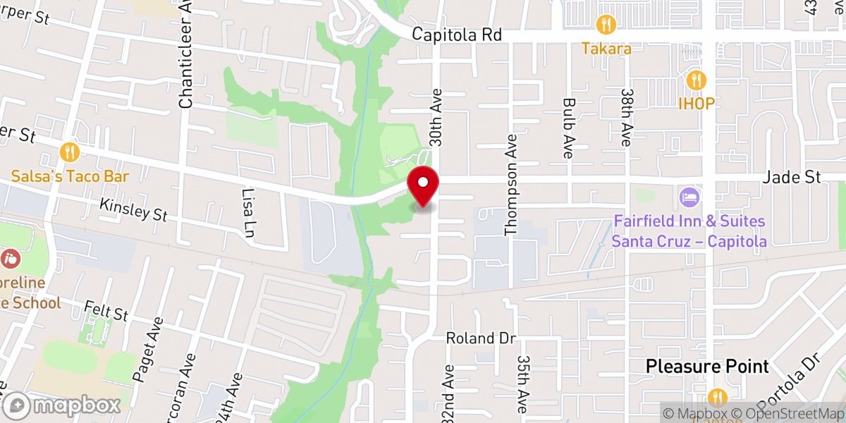 Map showing location of New Hope Santa Cruz Church Assemblies of God
