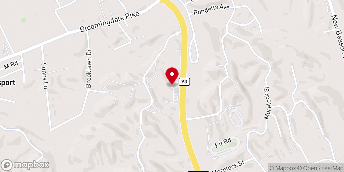 Map showing location of Gateway Church of Kingsport