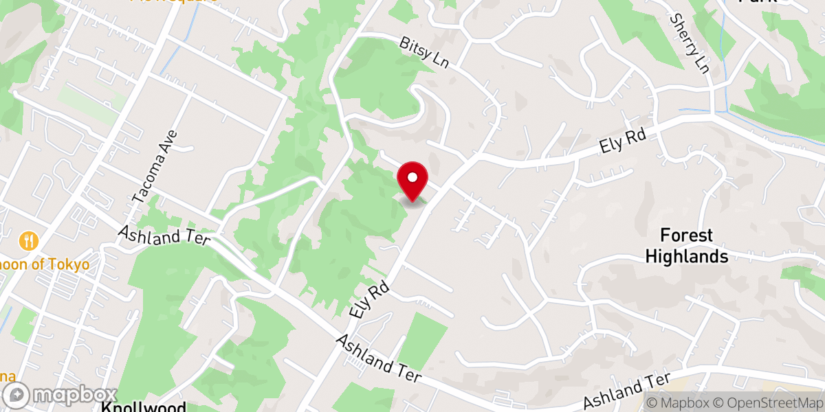 Map showing location of First Freewill Baptist Church