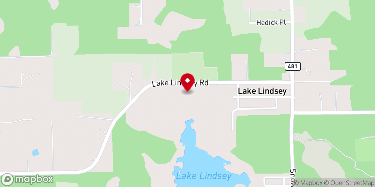 Map showing location of Eden Baptist Church