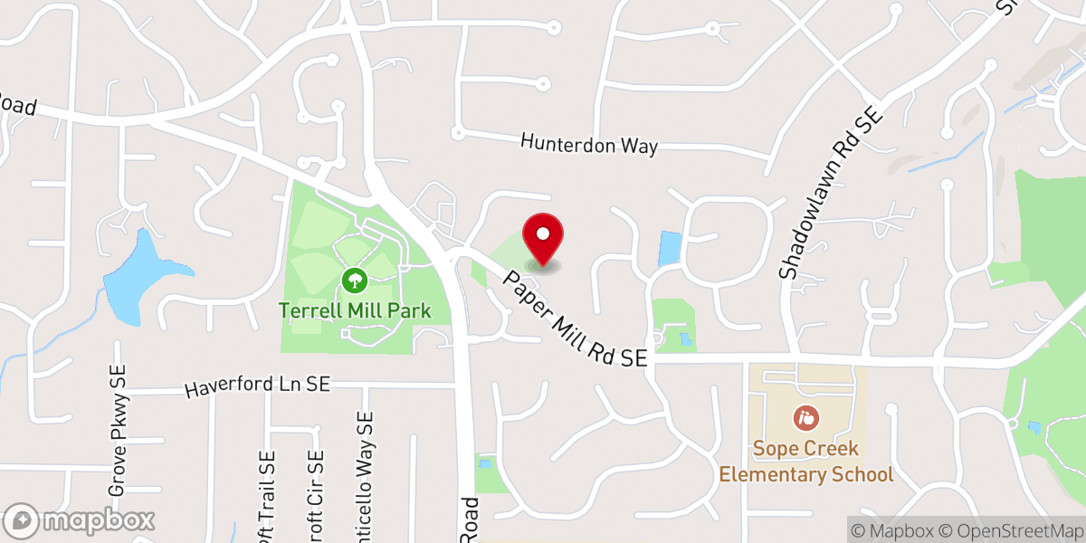 Map showing location of Sojourn Church
