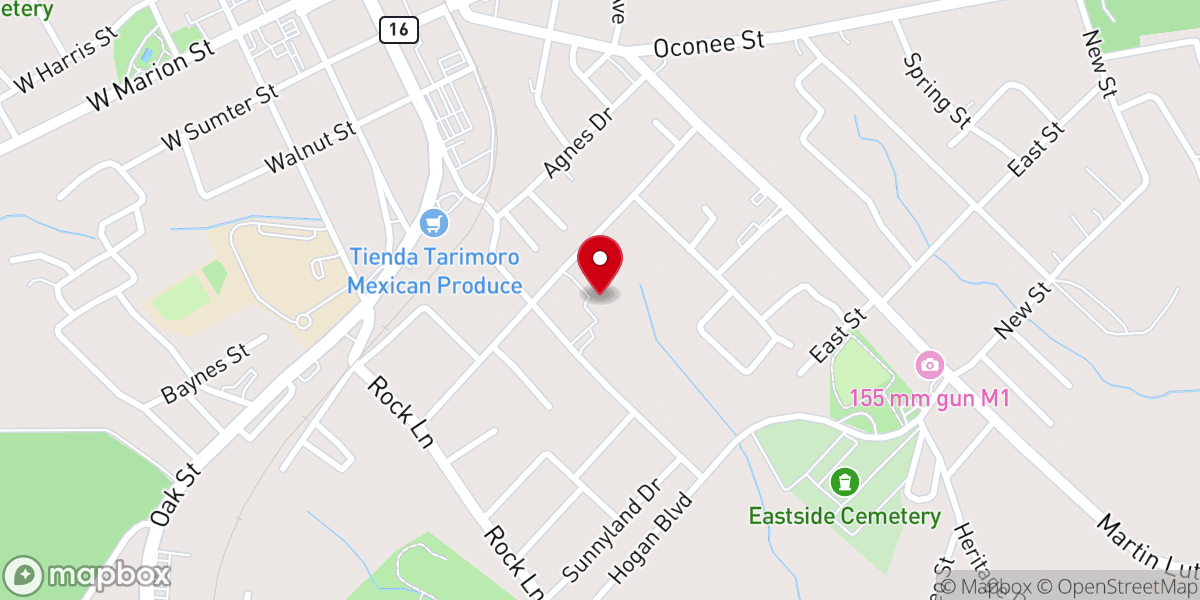 Map showing location of God of Peace Ministries