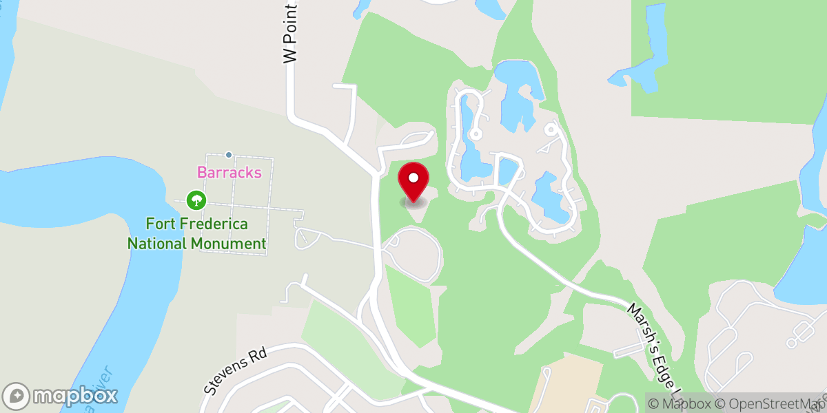 Map showing location of St. Simons Christian Renewal Preschool