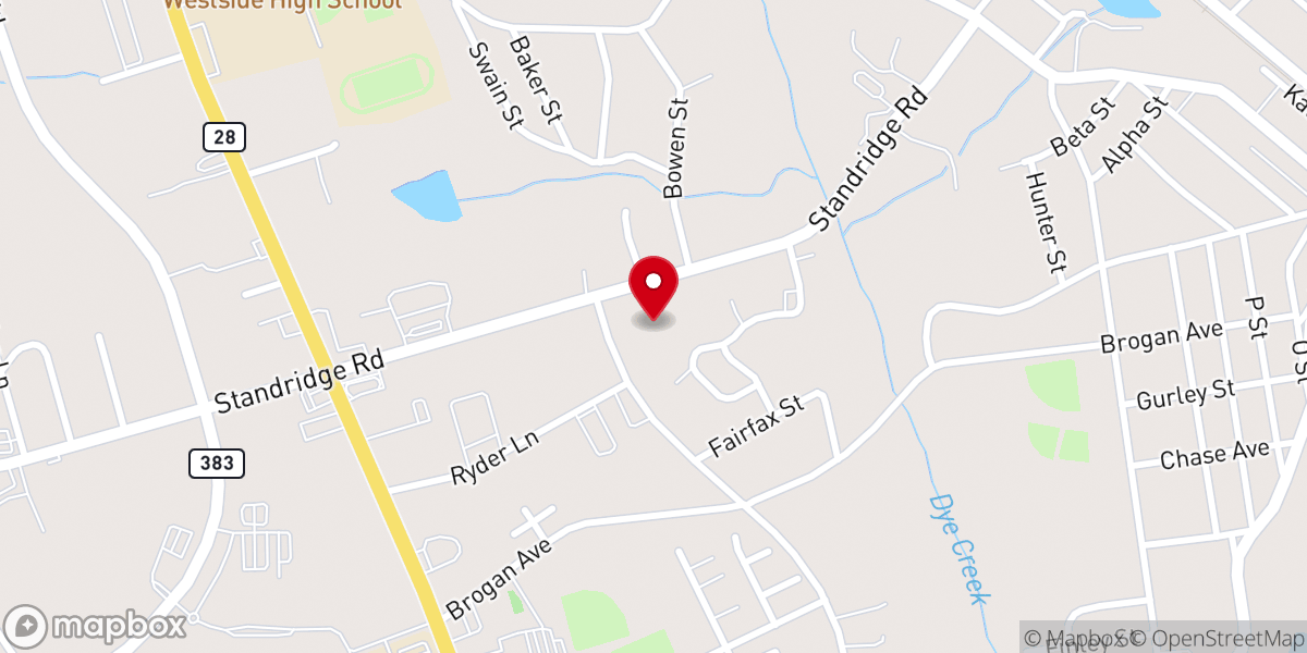 Map showing location of Friendship Holiness Church