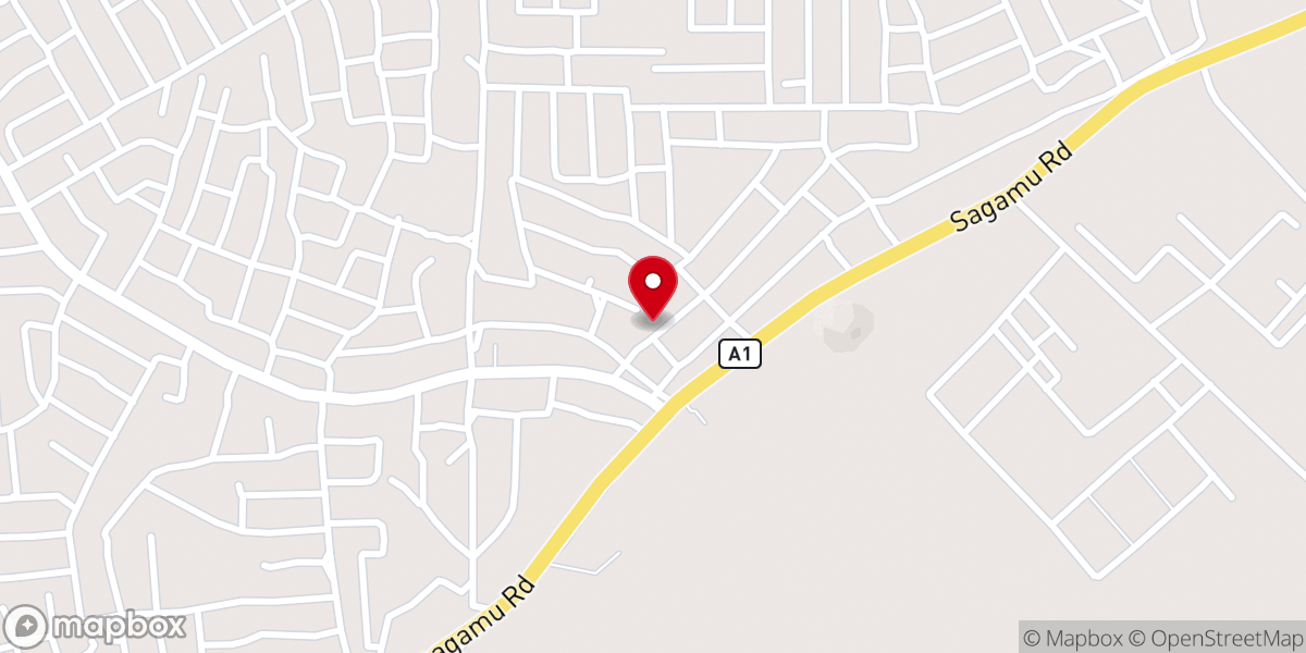 Map showing location of Living Faith Church Likosi