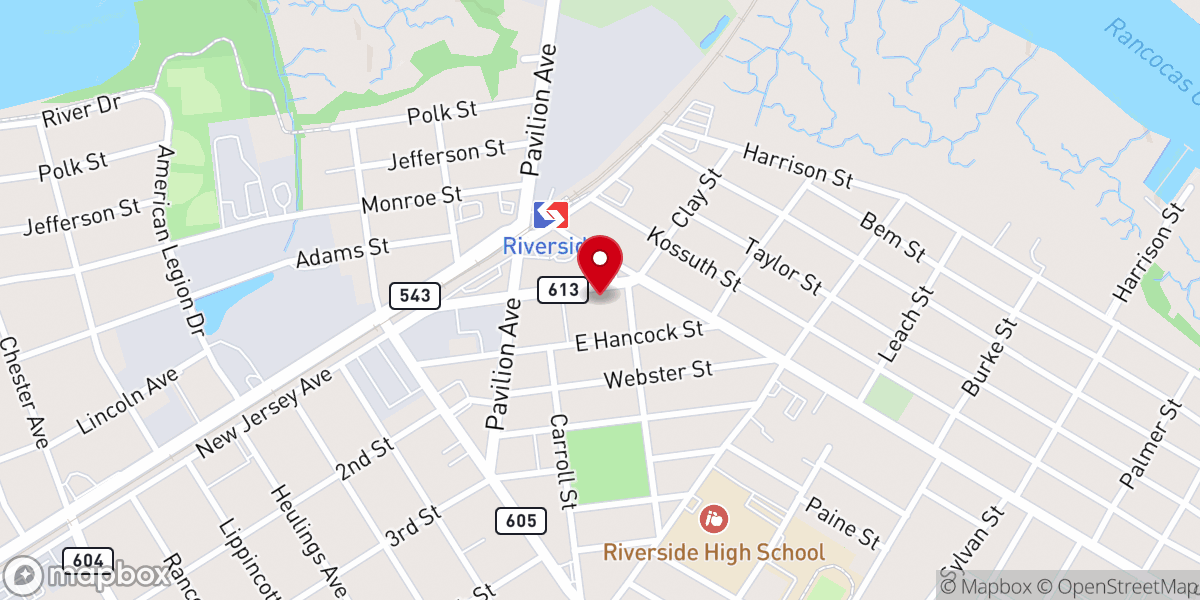 Map showing location of River Church Jersey