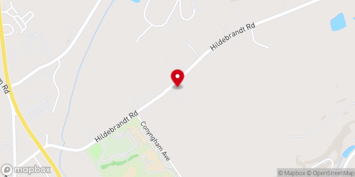 Map showing location of Fellowship Church