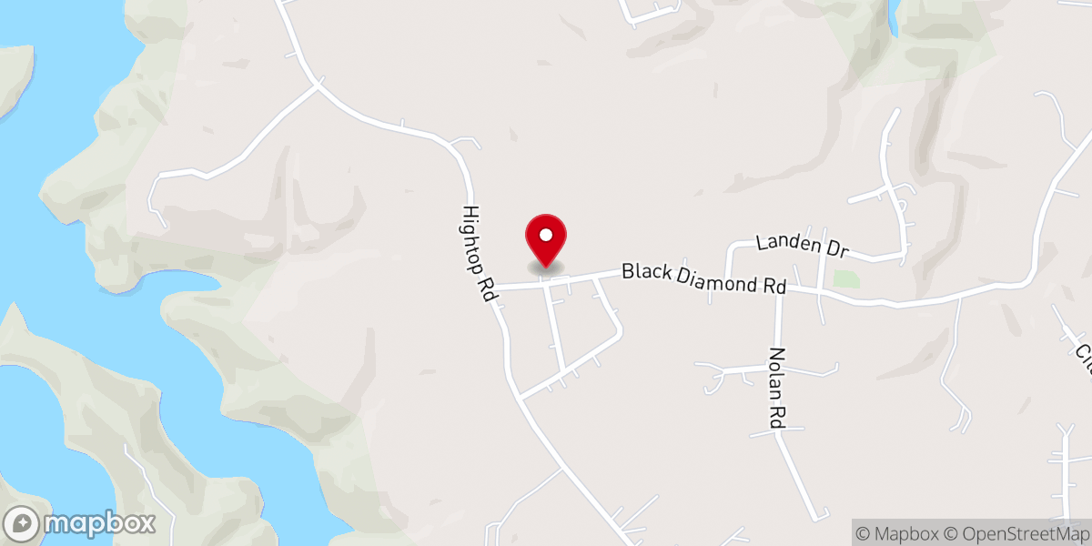 Map showing location of Sandstone Baptist Church