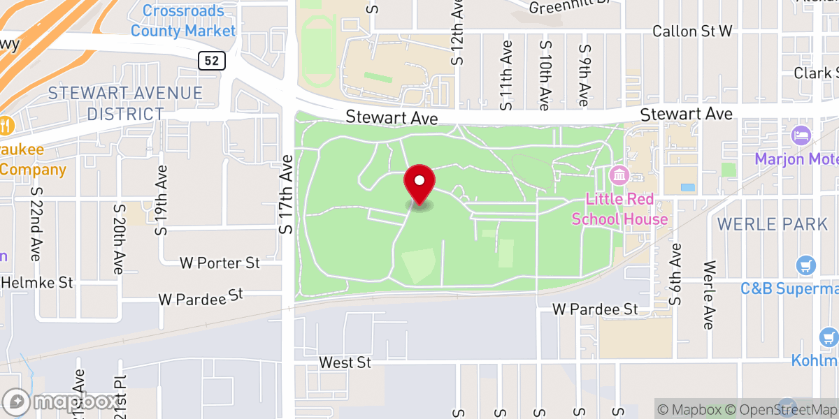 Map showing location of Wisconsin Valley Fair