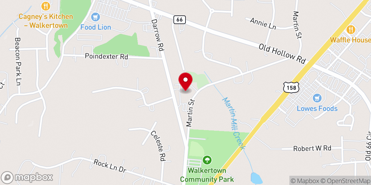 Map showing location of Morris Chapel United Methodist Church - Food Distribution Center