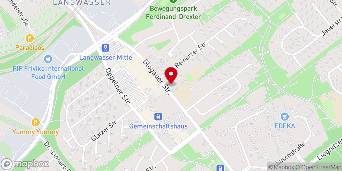 Map showing location of Paul-Gerhardt-Kirche - Evangelisch-Lutherische Kirchengemeinde Nürnberg - Paul-Gerhardt-Kirche