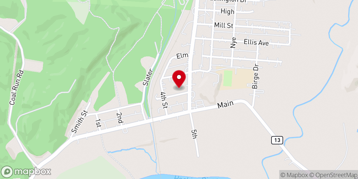 Map showing location of Church of God