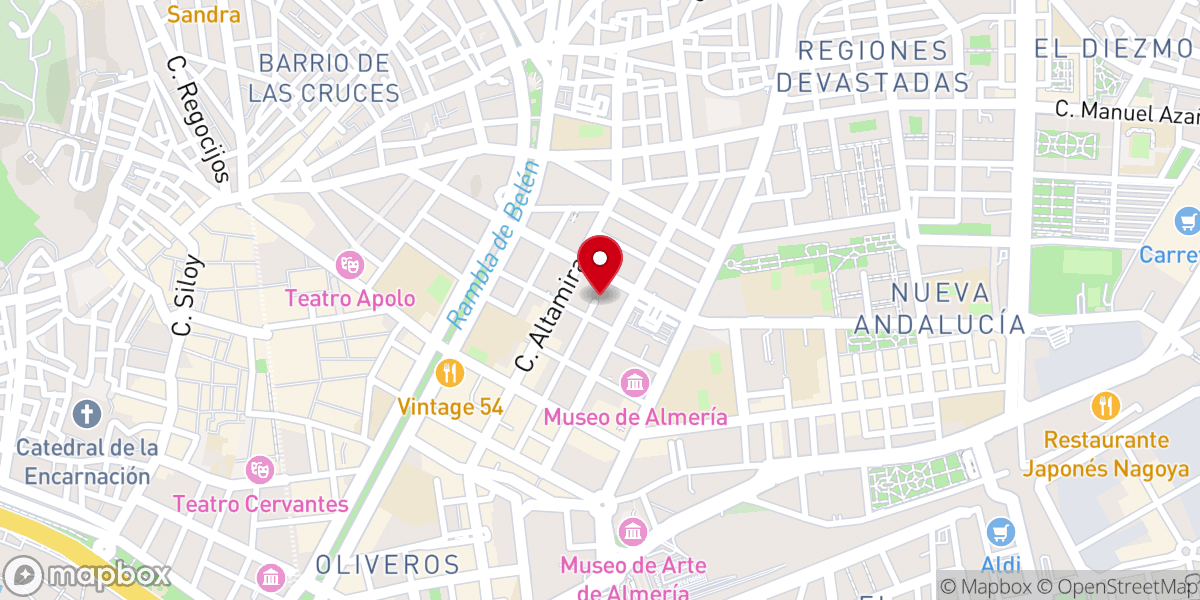 Map showing location of Parroquia del Espíritu Santo