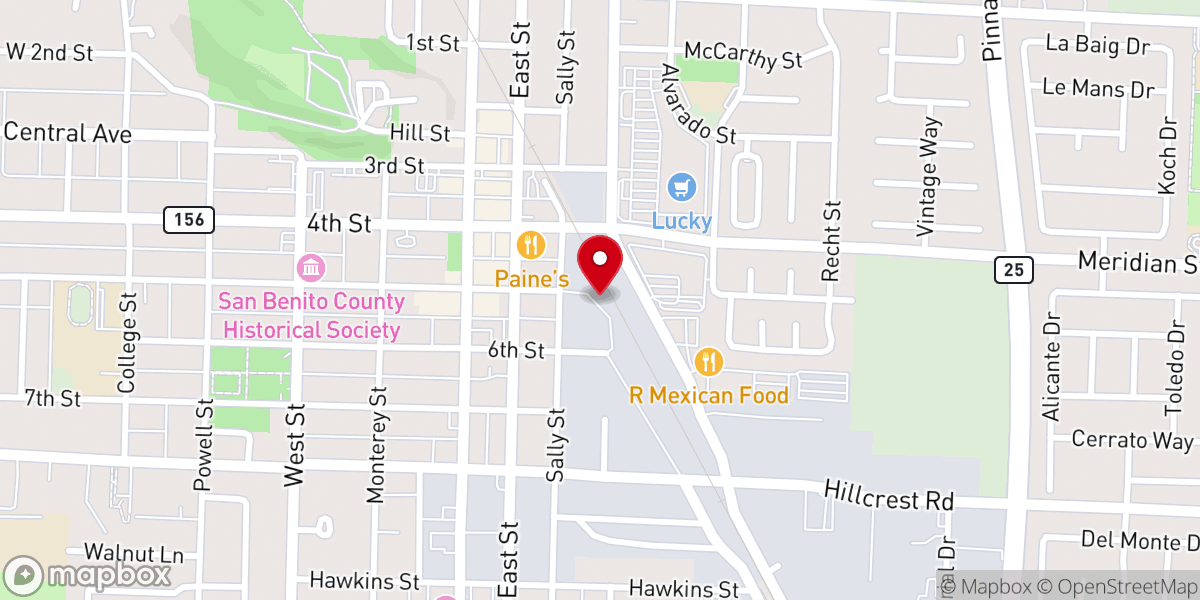 Map showing location of Iglesia