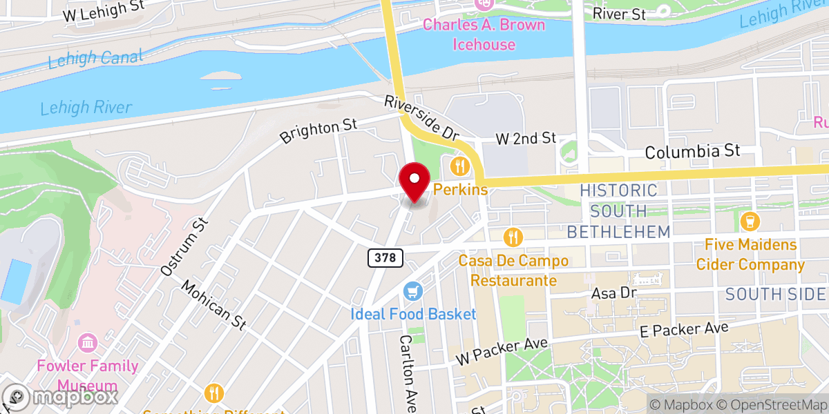 Map showing location of Cathedral Church of the Nativity