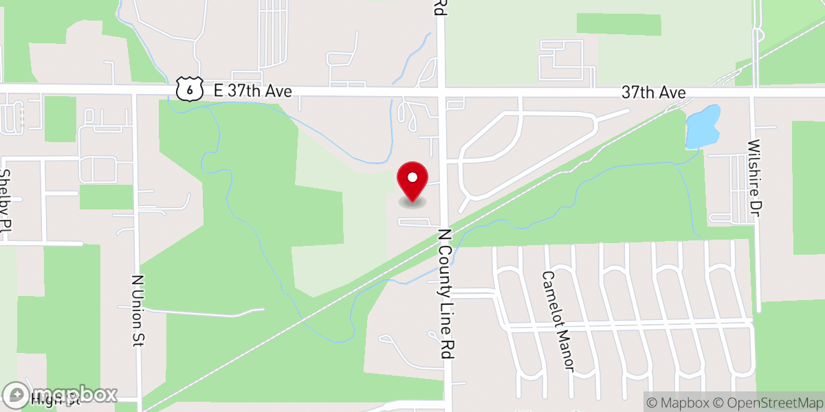 Map showing location of Inland Manor Baptist Church