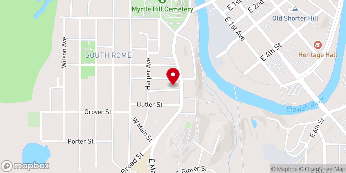 Map showing location of Iglesia Nueva Bethel