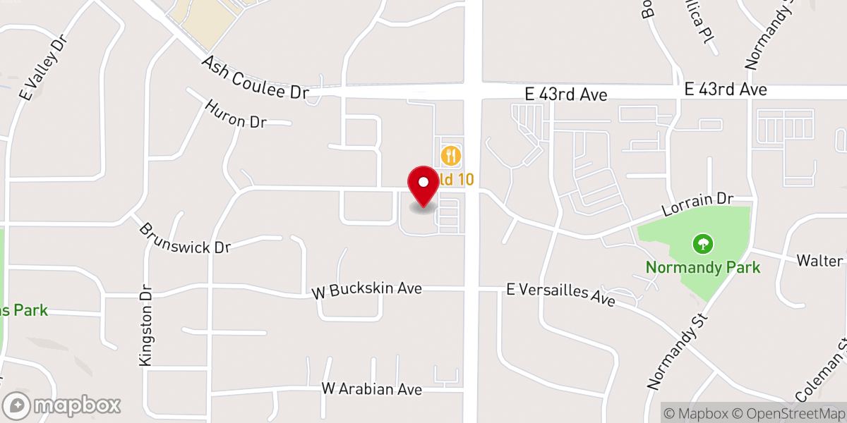 Map showing location of Century Baptist Church
