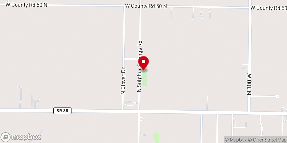 Map showing location of Sugar Grove Church