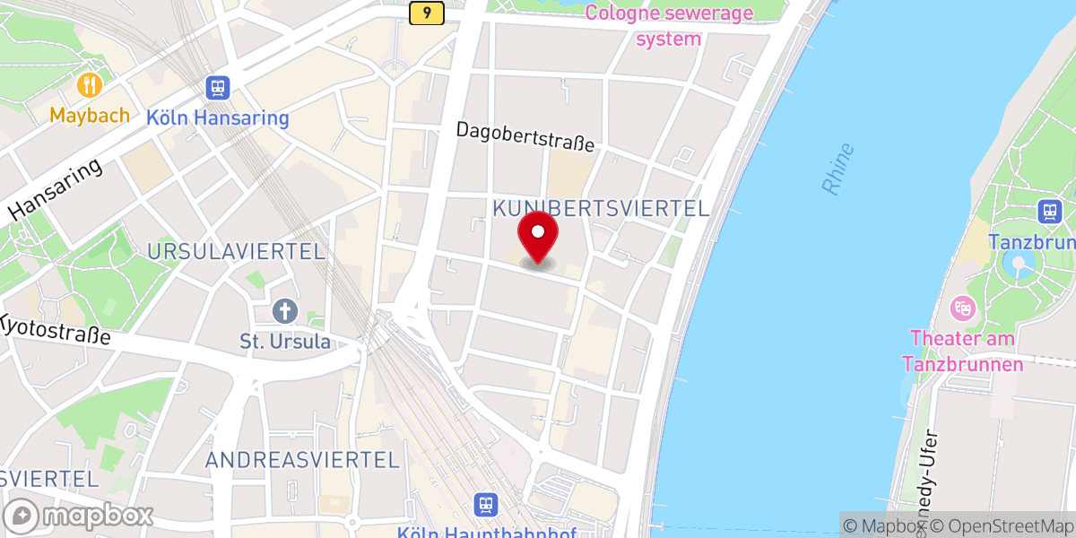 Map showing location of Ursulinenkirche St. Corpus Christi