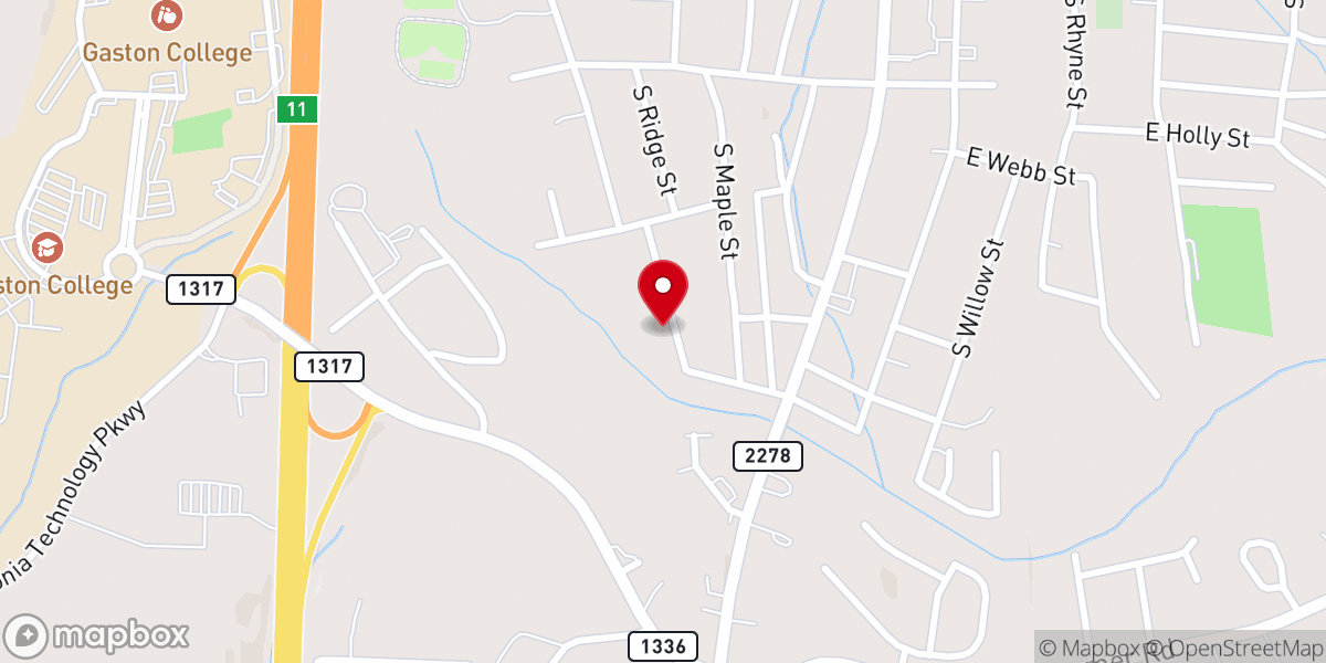 Map showing location of Dallas Church of The Living God